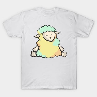 Cotton Candy Sheep - Yellow and Green Edition T-Shirt